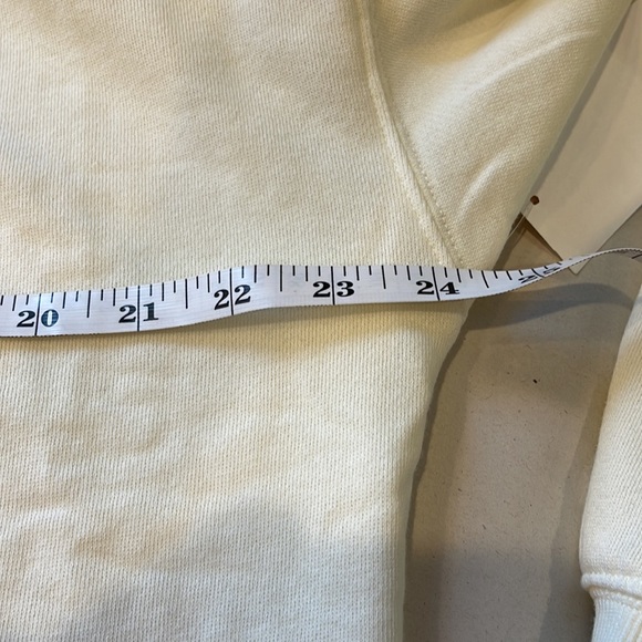 NWT Coney Island Picnic Hoodie | Organic Cotton Coastal College Style Patchwork - Picture 7 of 8